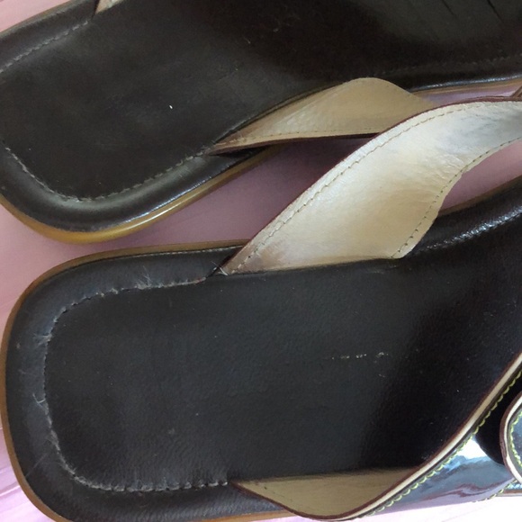 Louis Vuitton Authentic ladies sandals! Dust Bag! Vintage! brown/tan! 37 1/2 - Picture 10 of 15